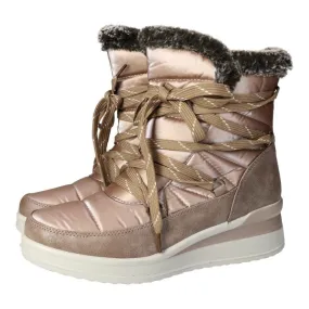 23M570 Botines acolchados color TAUPE