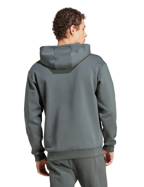 adidas hoodie men with front logo, green