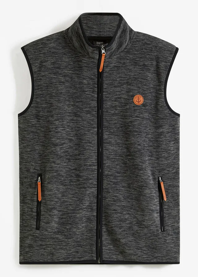 Antracite Heathered Fleece Vest