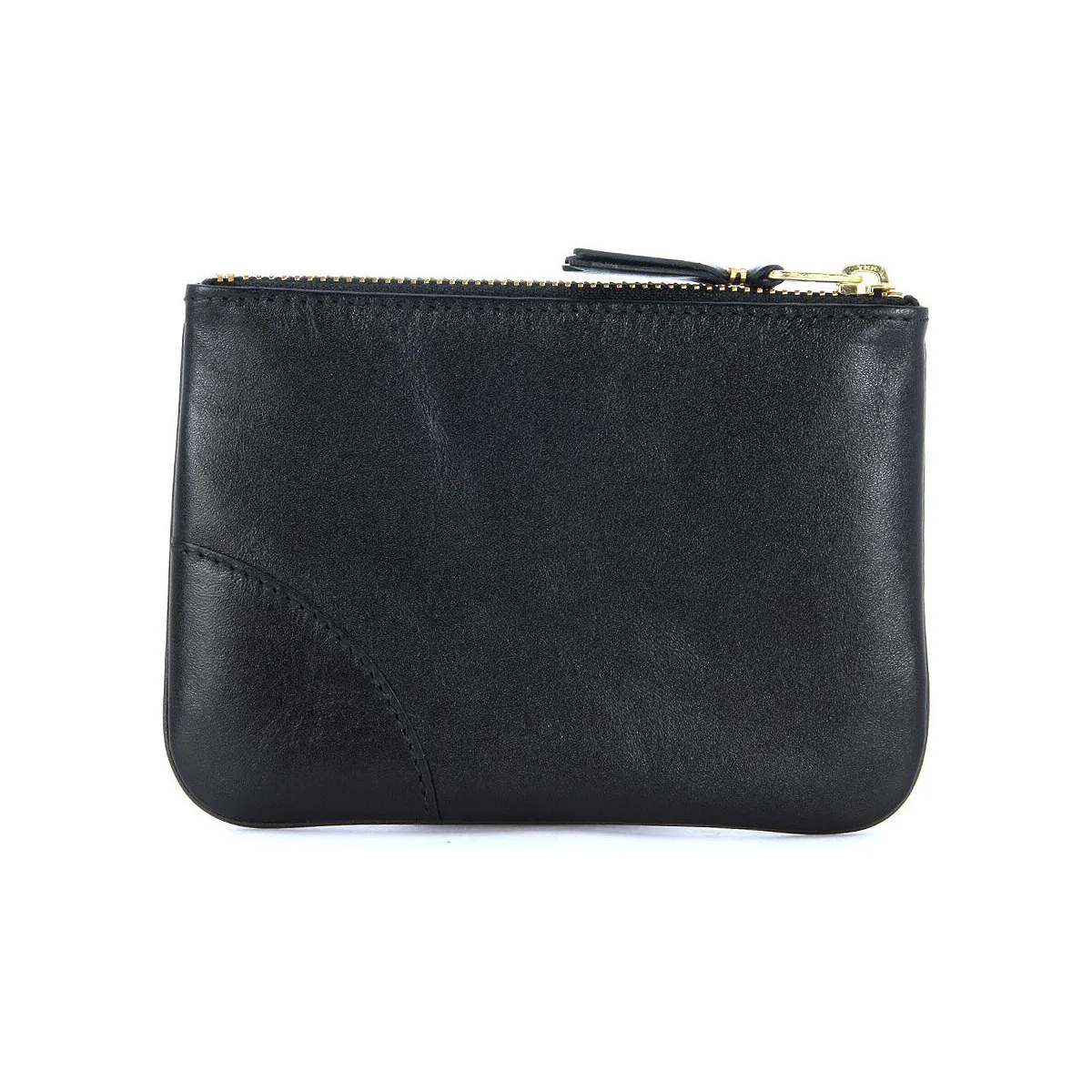 Black calf leather Comme des Garçons Wallet coin purse
