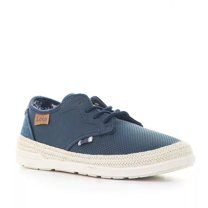 Blue canvas espadrille style sneakers by Lois