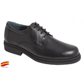 Comfortable Black Leather Shoes with Rubber Sole. Farma-Elx