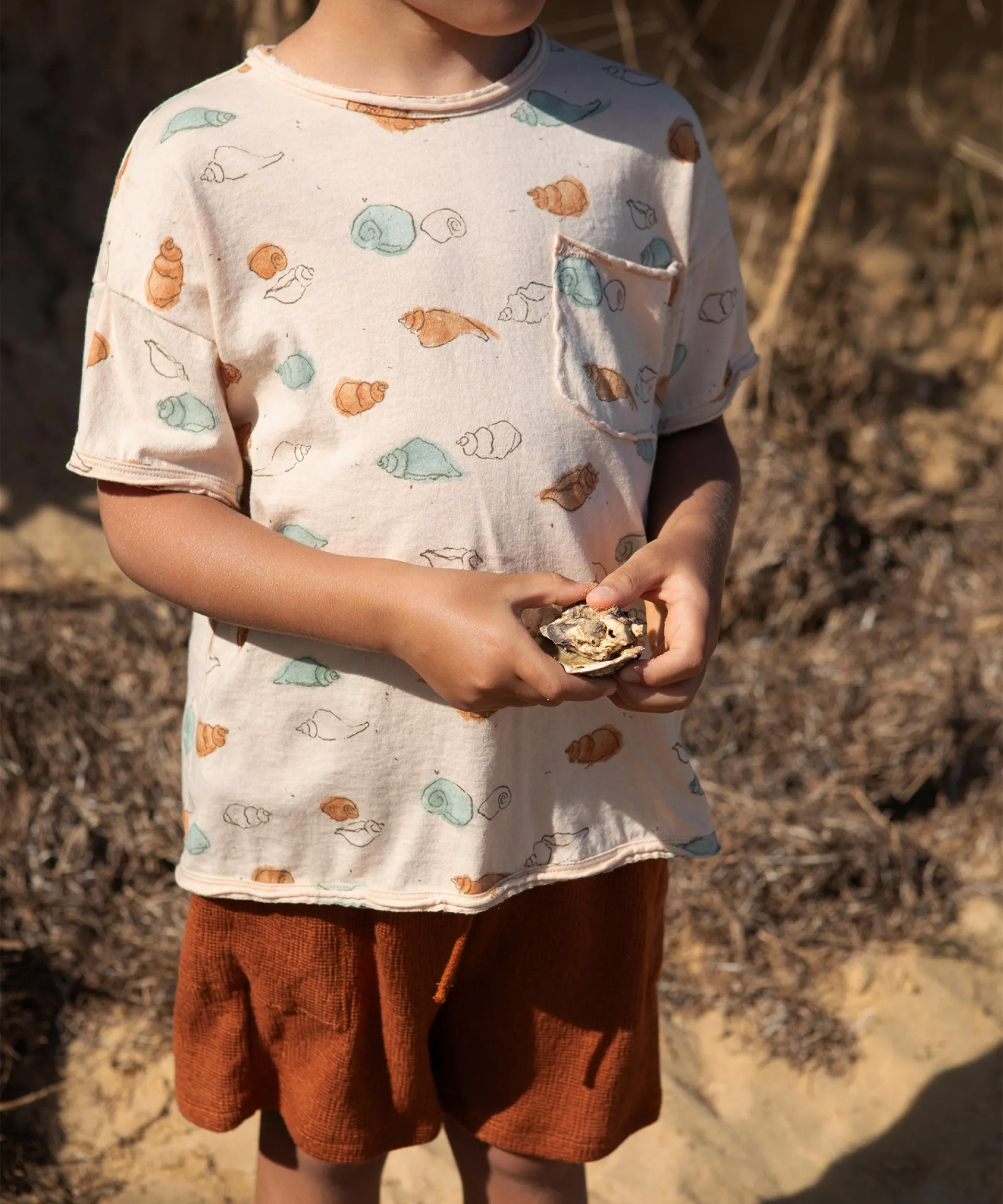Cotton and Modal Blend Shorts | Textile Art