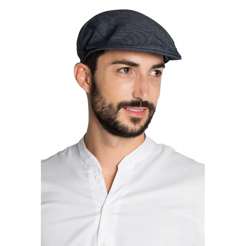 DYNEKE denim beret with elastic band 8404775