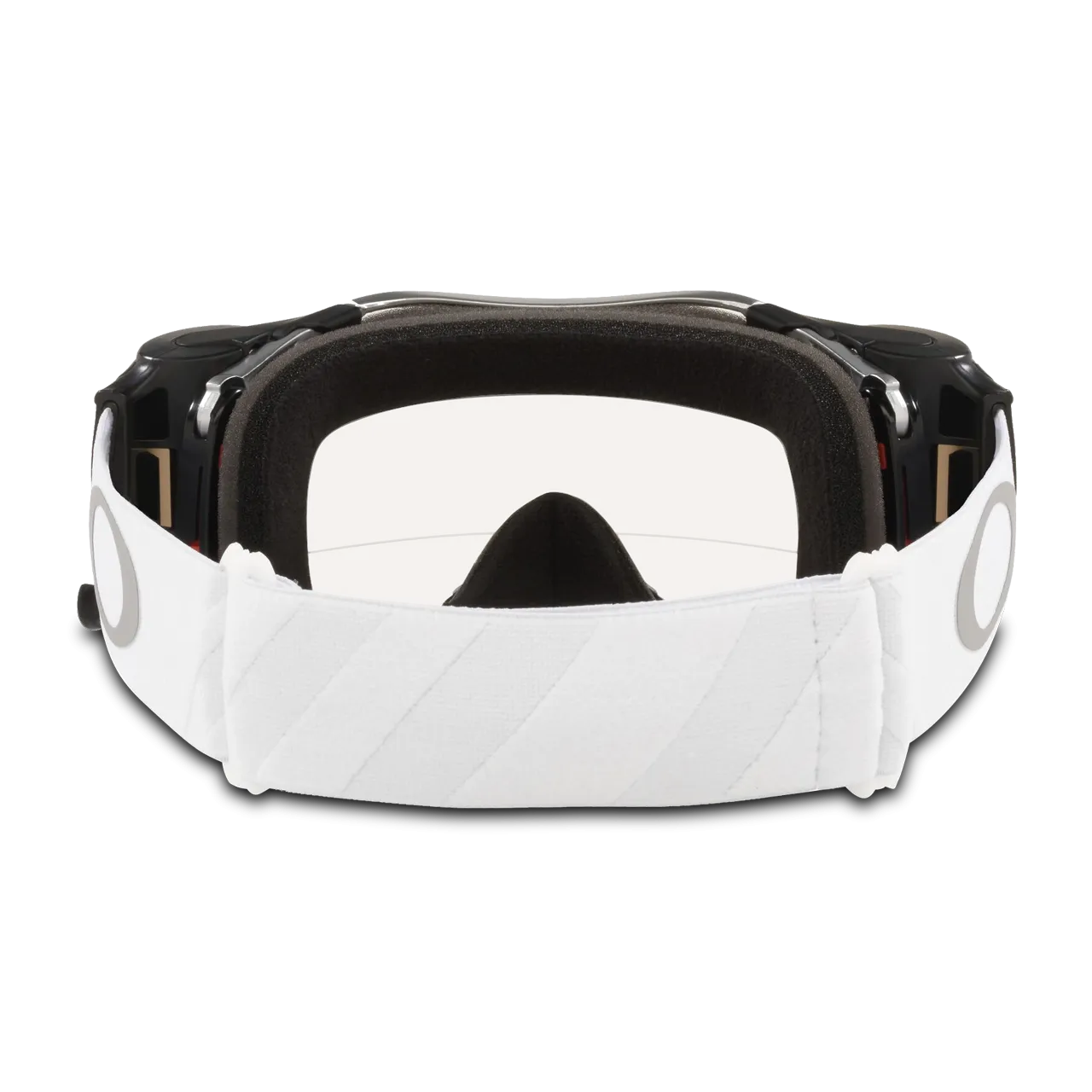 Gafas de Cross Oakley Airbrake Tuff Blocks Blanco Roll Off Transparente 