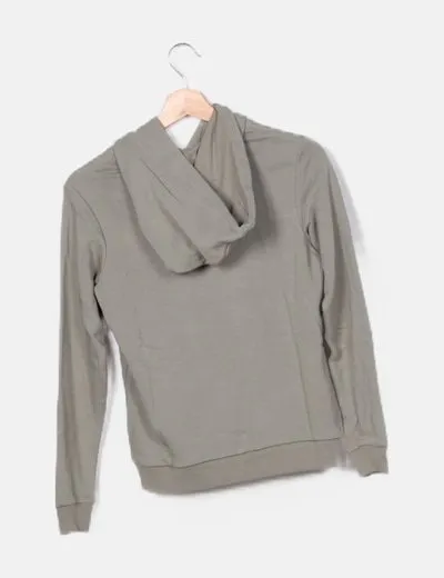 Jack & Jones Green Hoodie Drawing Sweatshirt