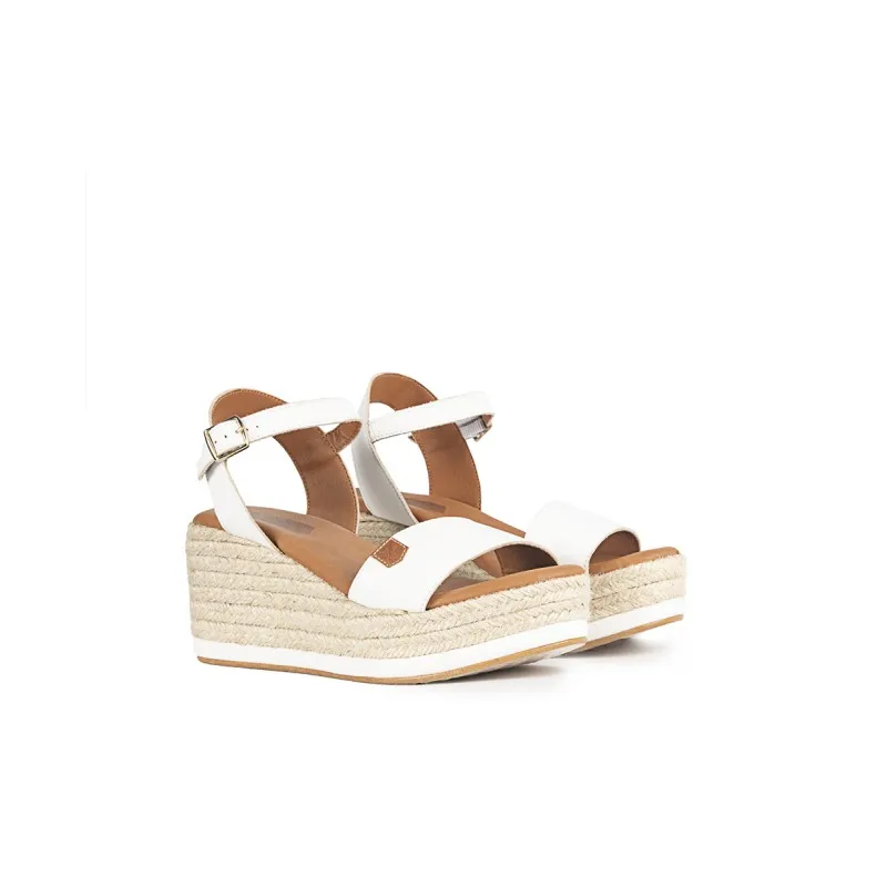 Low Wedge Sandal White Napa Arambol