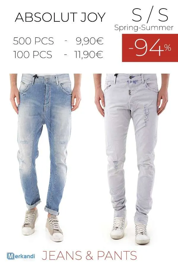 Men's Absolut Joy Summer Stock Hombre Jeans Pants - S/S
