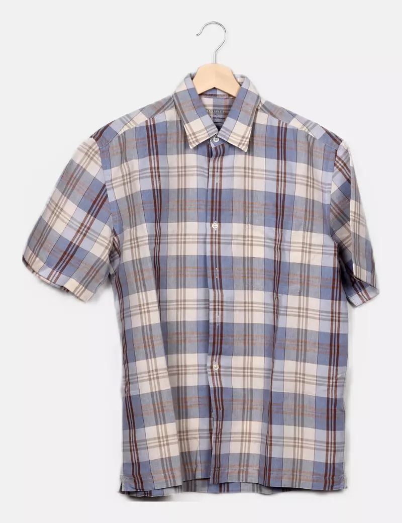 Multicolor Check Print Shirt by Cortefiel