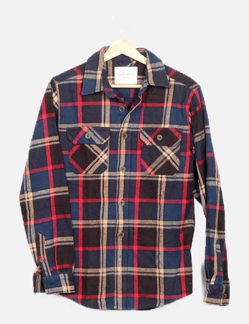 NoName Tricolor Plaid Overshirt