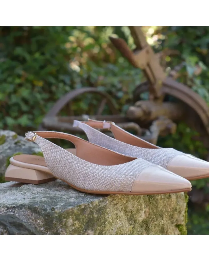 Nude open-back party shoe DANIELA VEGA 2348
