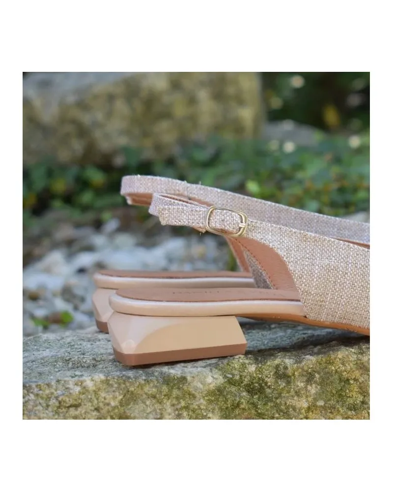Nude open-back party shoe DANIELA VEGA 2348