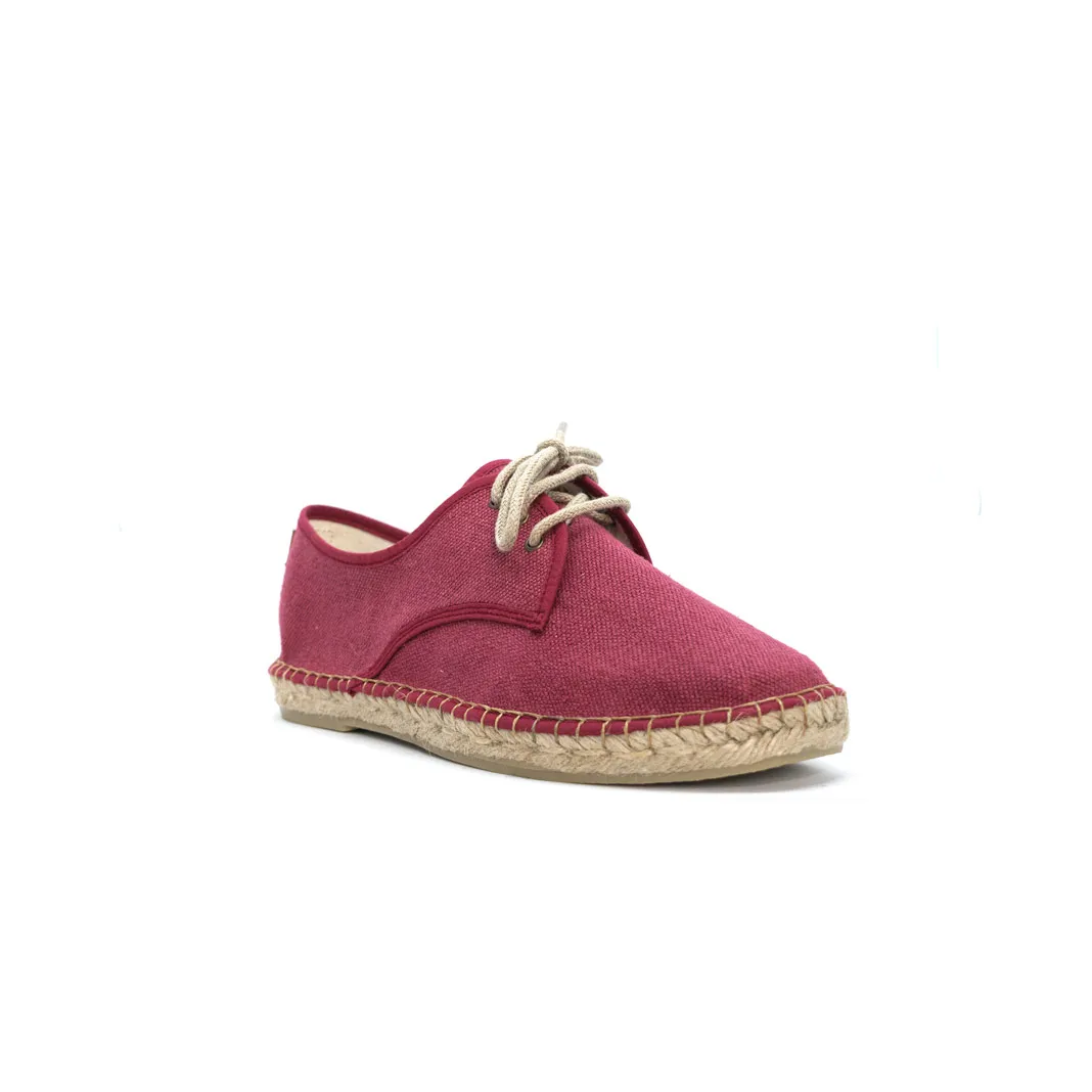 Pablo Canvas Alpargata in Cranberry Red