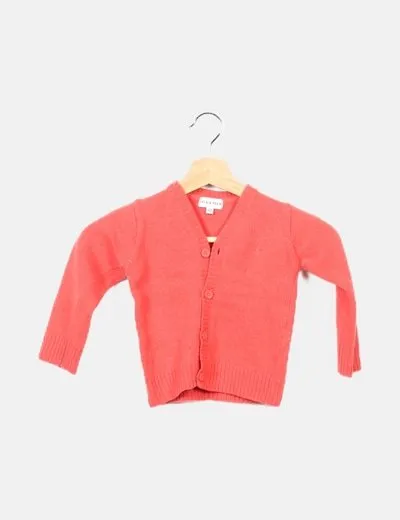 Red embroidered knit jacket - Neck & Neck