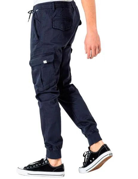 Reell blue pants with side pockets