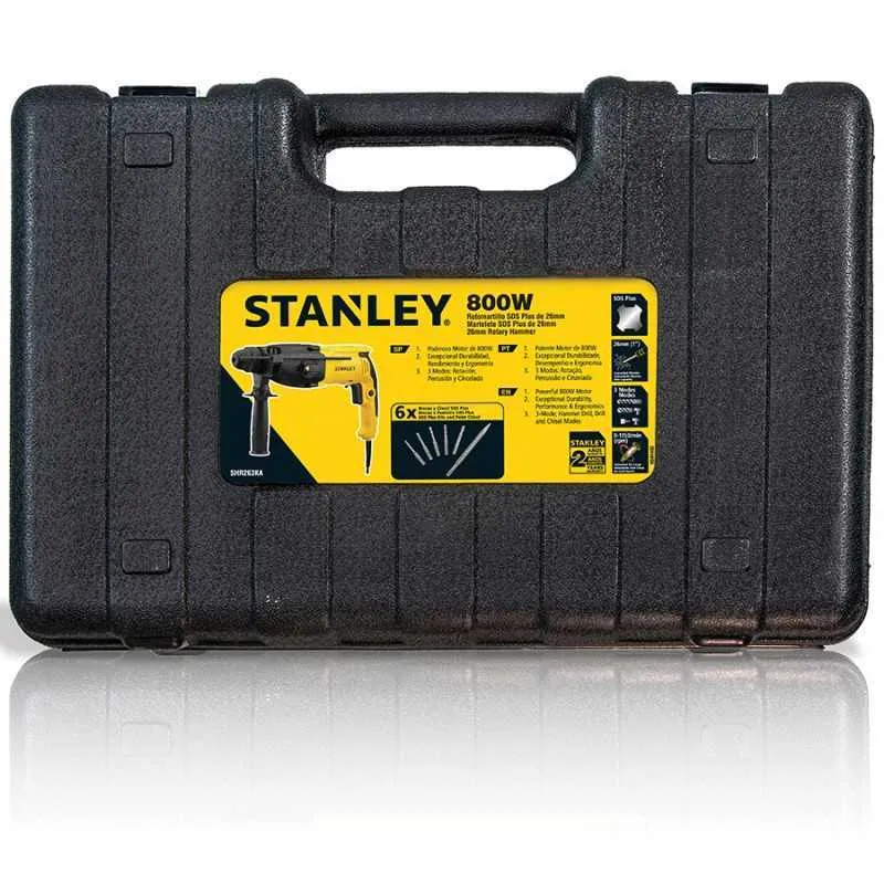 Rotomartillo Sds + 016013R Caja De Herraienta Stanley SHR263KA-B3
