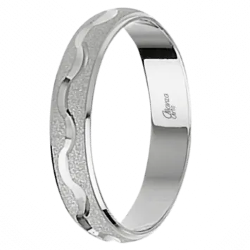 Silver Half-Round 4mm Band Alliance.