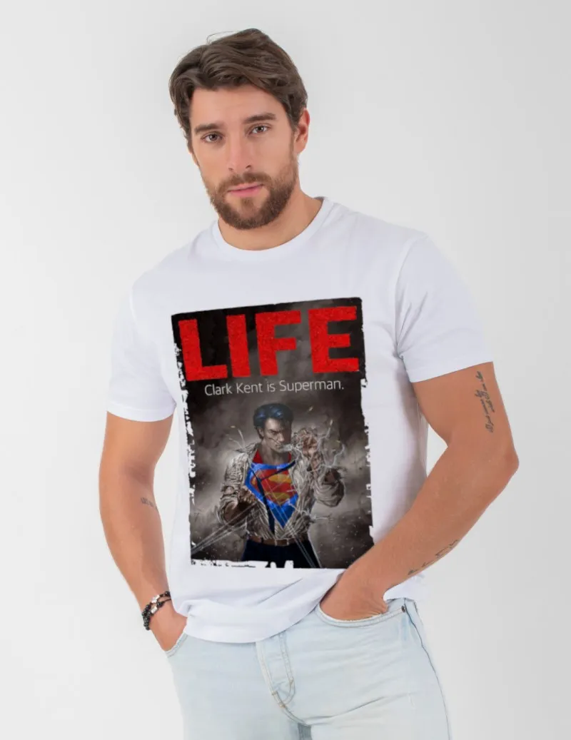 White CLARK men's t-shirt - shop now.