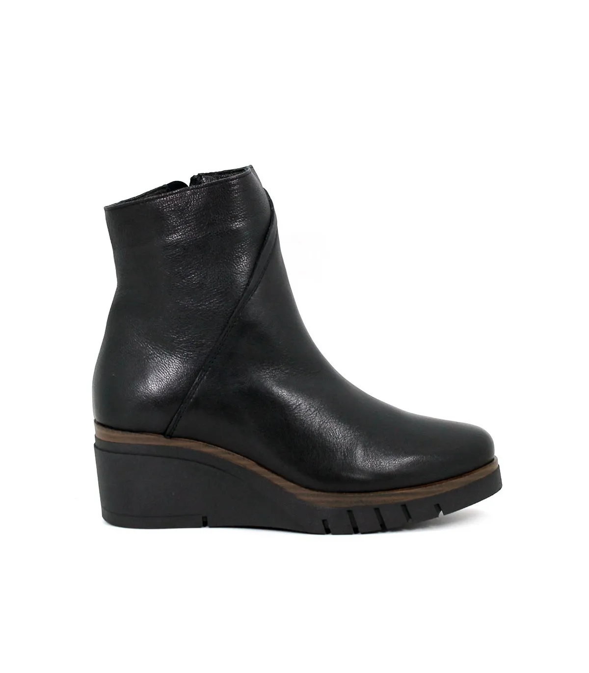 WOMEN'S WEDGE BOOTS BLACK 10-1140